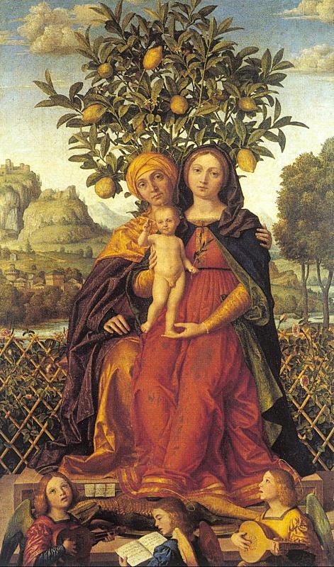 Libri, Girolamo dai The Virgin and Child with Saint Anne China oil painting art
